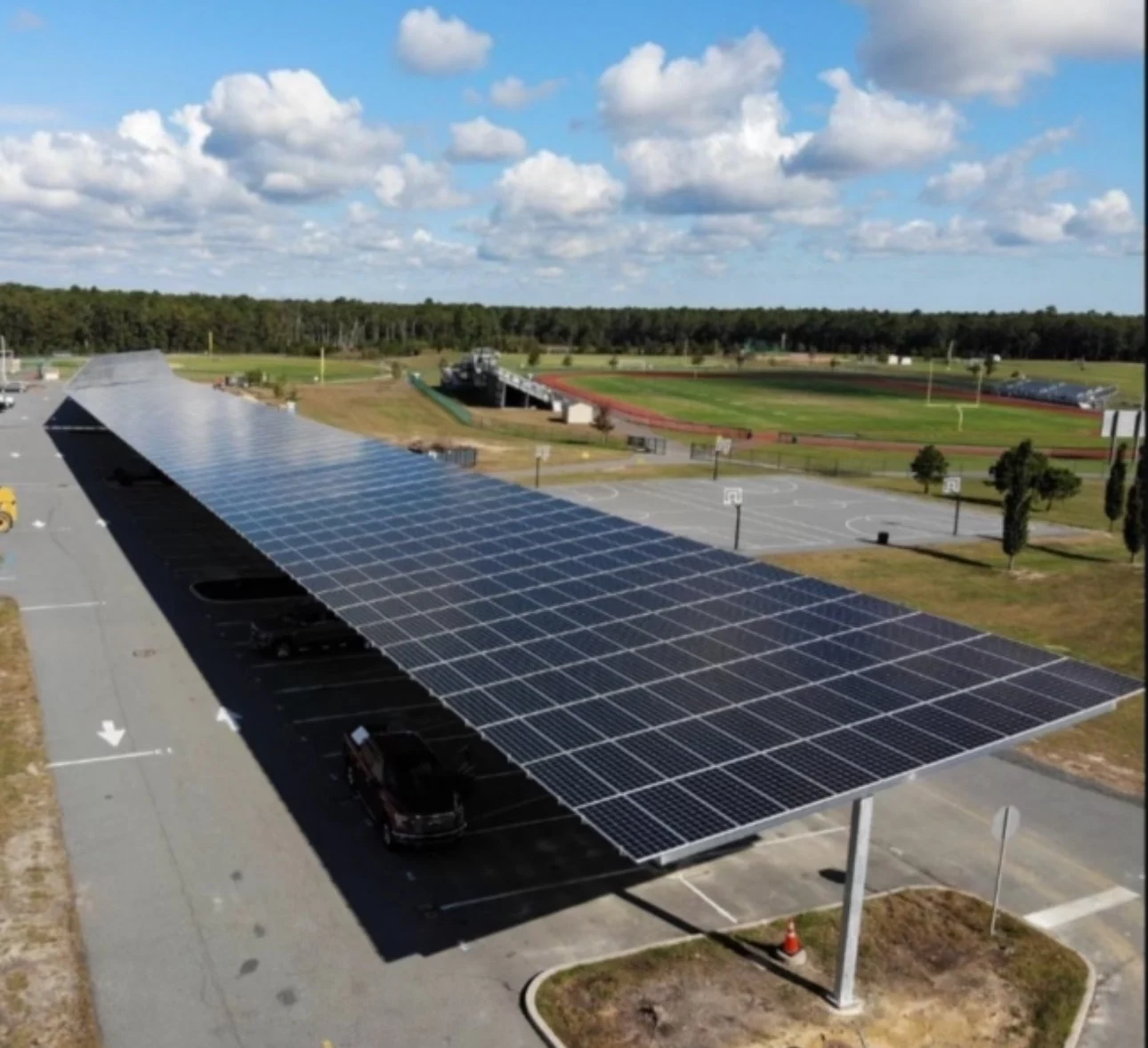 Commercial solar carport option