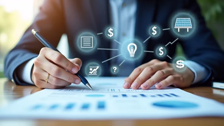 Commercial solar production and financial analysis